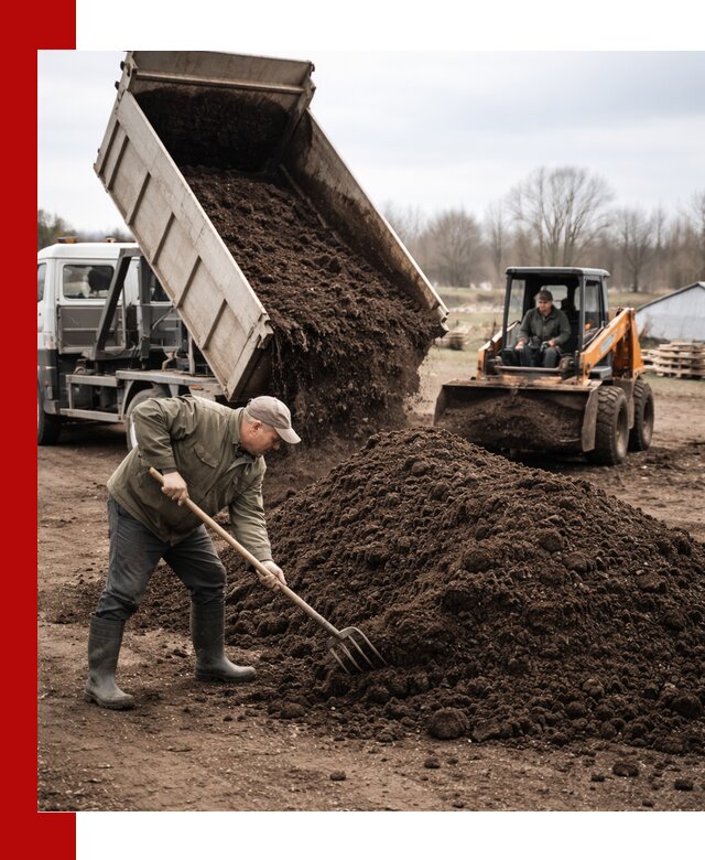 Доставка и продажа перегноя в Новошахтинске быстро и дешево