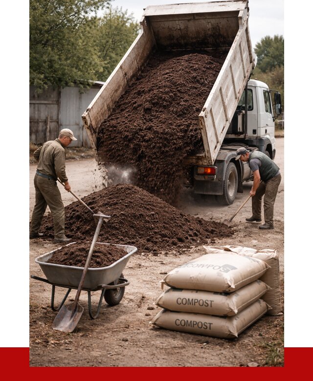 Купить компост в Новошахтинске от 4375 р. за куб с доставкой | ПРОНЕРУДНвш