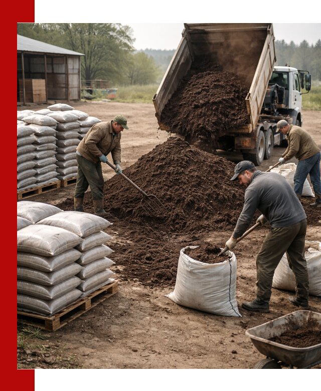 Доставка компоста оптом и в розницу в Новошахтинске