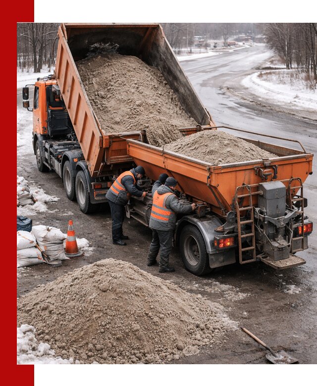 Поставка и вывоз пескосоля в Новошахтинске оптом и в розницу