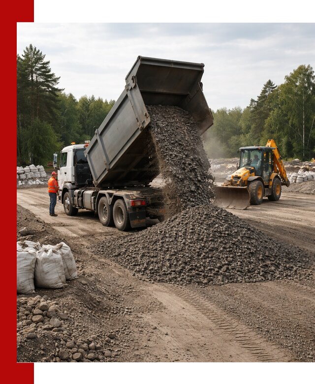 Доставка дробленого асфальта в Новошахтинске для дорожных работ