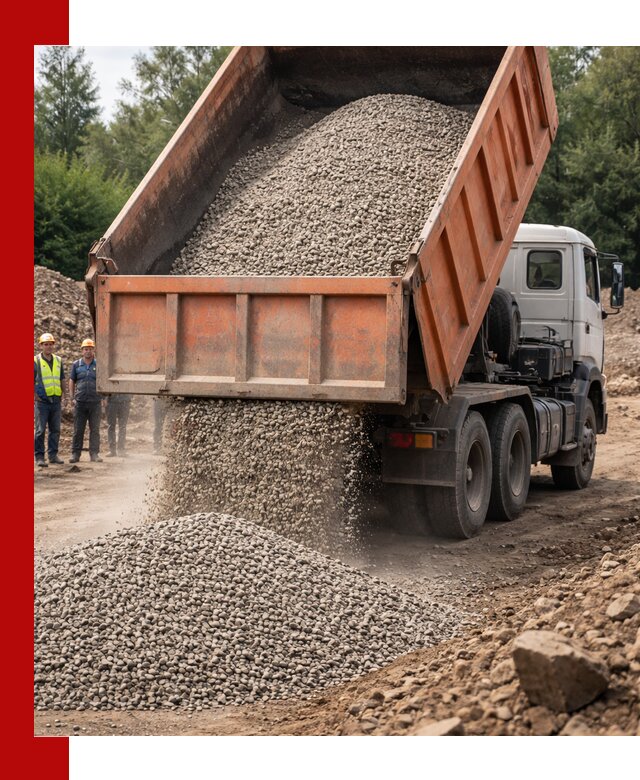 Доставка сыпучих материалов самосвалом в Новошахтинске быстро и надежно