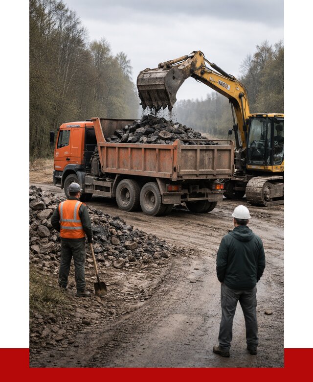 Вывоз асфальта в Новошахтинске от 4687 р. самосвалом ПРОНЕРУДНвш