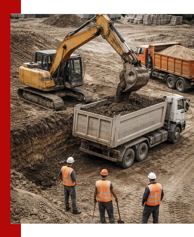 Разработка грунта для строительства и благоустройства в Новошахтинске