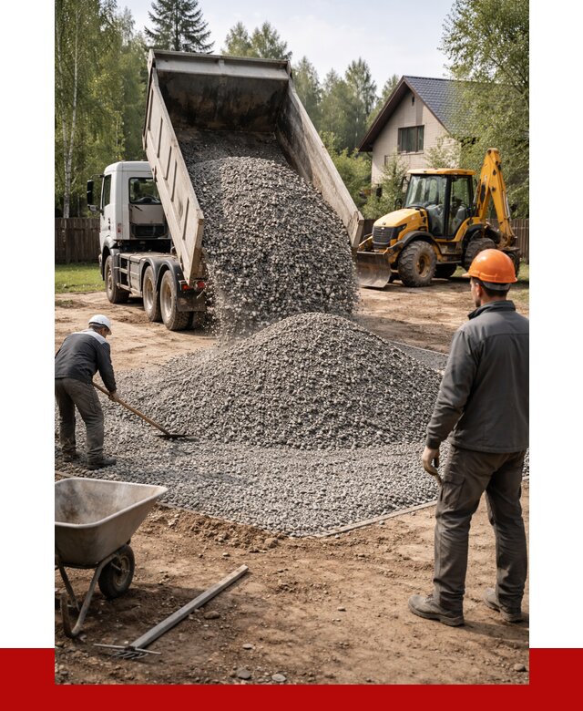 Отсыпка участка щебнем в Новошахтинске от 6770 р. ПРОНЕРУДНвш