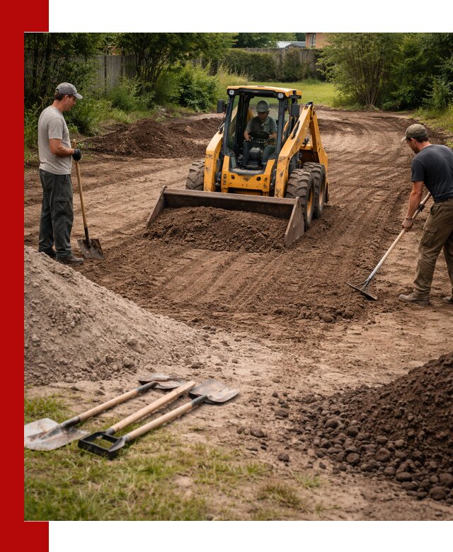 Планировка участка грунтом с вывозом и доставкой в Новошахтинске