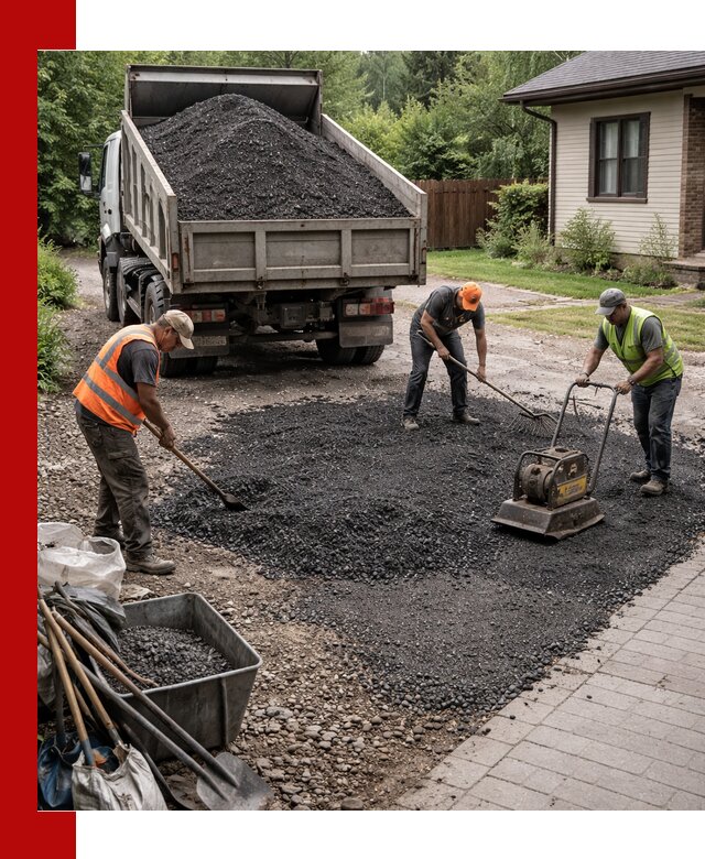 Асфальтовая крошка для двора с доставкой в Новошахтинске